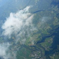 Flugwegposition um 16:40:13: Aufgenommen in der Nähe von Michaelerberg, Österreich in 3599 Meter